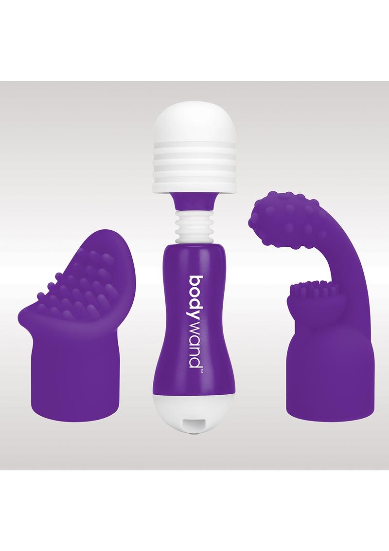 Bodywand Rechargeable Mini Massager With Attachments - Purple
