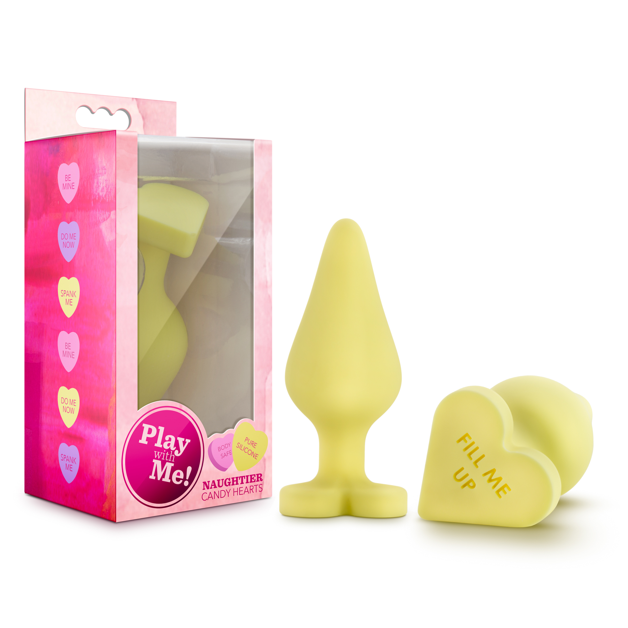 Naughtier Candy Hearts - Fill Me Up - Yellow