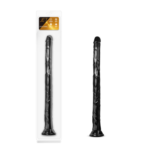 Jet - Black Mamba - 19.25 Inch Long Dildo - Black