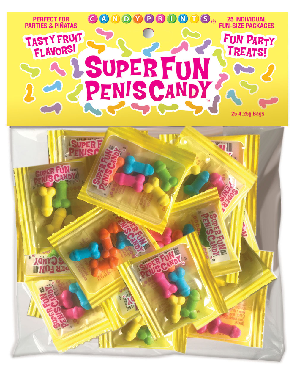 Super Fun Penis Candy 25 Individual Fun-Size Packages