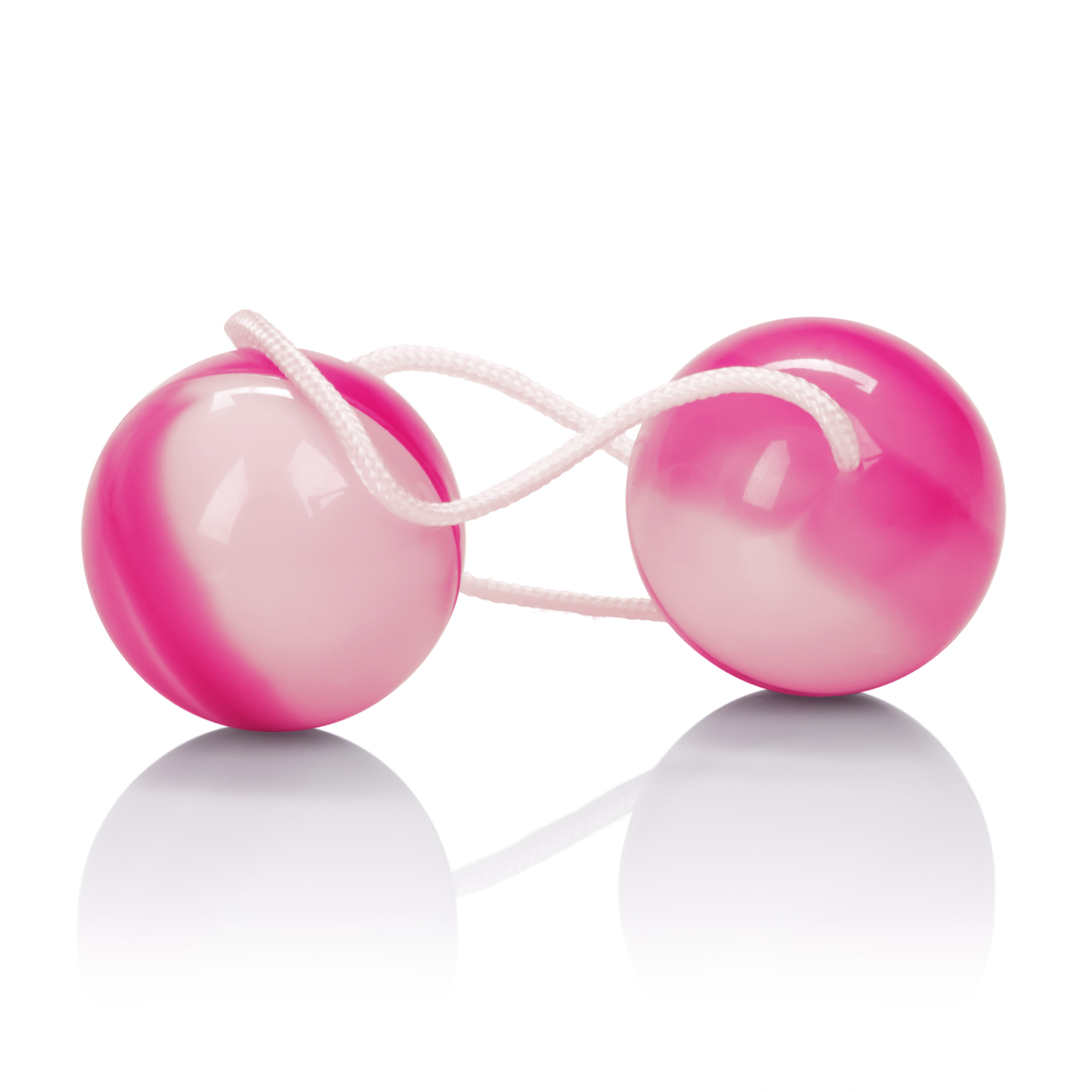 Duotone Orgasm Balls - Pink & White