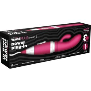 Bodywand Wand Plus  Rabbit 8 Power Plug-in Silicone Vibe - Pink